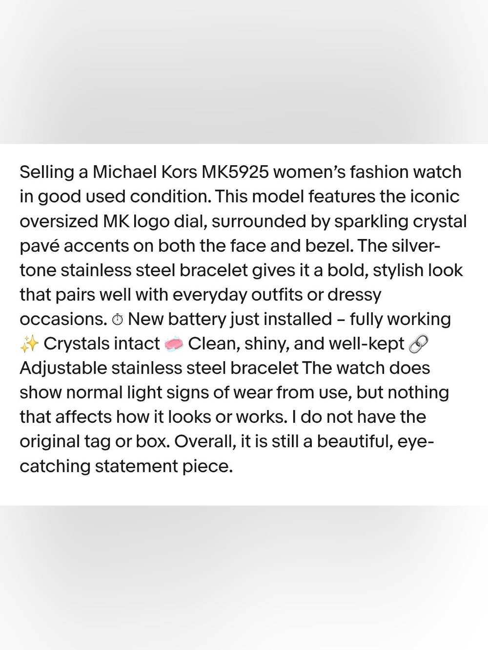 Michael Kors- Silver Watch. - Picture 12 of 14